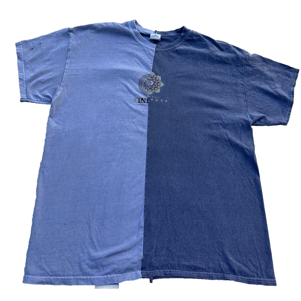 Urban Outfitters Geometric print Spliced Two Tone T-Shirt Mens Medium
